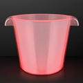 LED Red Light Up Buckets, Fits 6 Cans on Ice - Blank